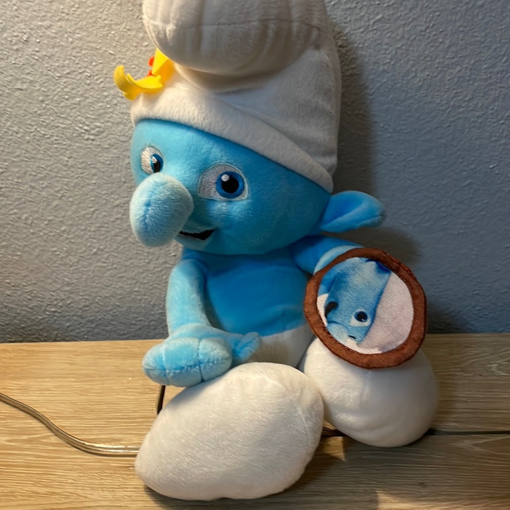 The Smurfs Plush Doll Happy Peyo 14 inch Stuffed Animal